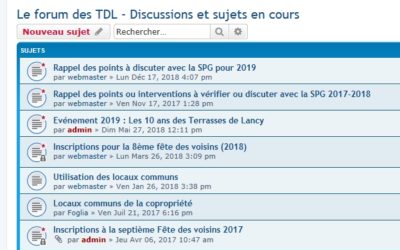 ACCÈS AU NOUVEAU FORUM DES TDL
