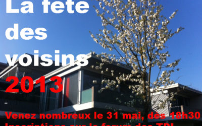 INVITATION À LA FÊTE DES VOISINS 2013